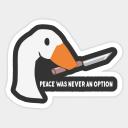 Peace was never an option ??
